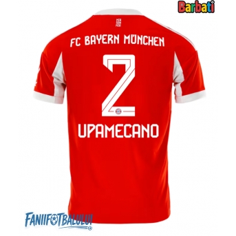 Bayern Munich Dayot Upamecano #2 Tricou Fotbal Replică 2025-26 Barbati Acasa